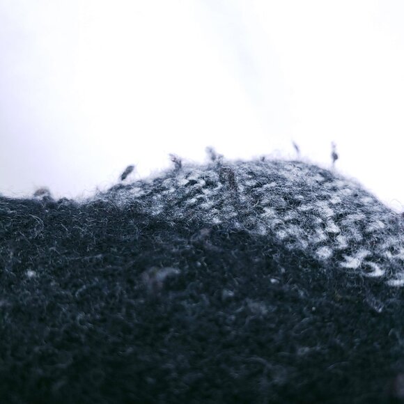 Banana Republic Sweater M Plaid Wool Blend Crewneck Black & White Preppy Y2K - Picture 12 of 16